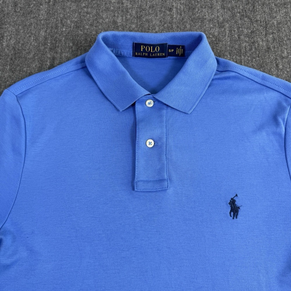 Polo Ralph Lauren Men's S Blue Polo Shirt Short Sleeve Pony 100% Cotton